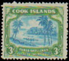 Collectible Postage Stamp, Cook Islands #124, Complete Set, Year: 1945, Condition: Hinged - Cook