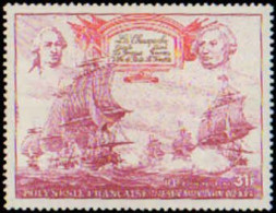 Collectible Postage Stamp, French Polynesia #C128-C129, Complete Set, Year: 1976, Condition: Never Hinged - Autres & Non Classés