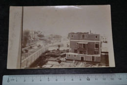 Ancienne Photo Carte Originale Albuminée Circulée Egypte Lieu? Rue Vers La Gare Cachet Poste 1911 MANSORA MINYA Mansura - Altri & Non Classificati