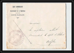 1474 1914/1918 Oudjda Chef De Bureau Haut Commissariat Du Gouvernement Confins Algéro 1915 Lettre Cover France Maroc War - WW I