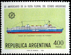 Collectible Postage Stamp, Argentina #1220-1223, Complete Set, Year: 1976, Topic: Ships, Condition: Never Hinged - Autres & Non Classés