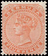 Collectible Postage Stamp, Bermuda #17, Complete Set, Year: 1880, Condition: Hinged - Bermudes