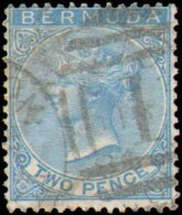 Collectible Postage Stamp, Bermuda #2, Complete Set, Year: 1865-1874, Condition: Used - Bermudes