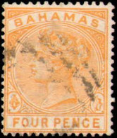 Collectible Postage Stamp, Bahamas #29, Complete Set, Year: 1889-1870, Condition: Used - Bahamas (1973-...)
