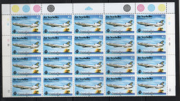 SEYCHELLES - 1983- AIR SEYCHELLES SHEET OF 50 MINT NEVER HINGED SG £100 - Seychelles (1976-...)