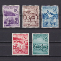 CURACAO 1951, Sc# B10-B14, CV $42, MH - Curaçao, Antilles Neérlandaises, Aruba