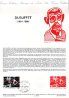 " DUBUFFET "  Sur Document Philatélique Officiel De 1985 N° YT 2381. DPO à Saisir !!! - Moderne