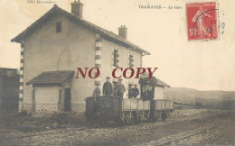 RARE CPA : TRAMAYES LA GARE TRAIN CHEMIN DE FER - Andere & Zonder Classificatie
