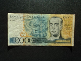 BRÉSIL : 100 000 CRUZEIROS   ND 1985    P 205a     TTB * - Brazil