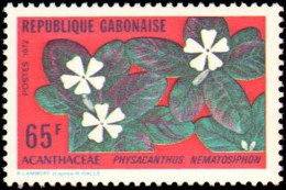 Collectible Postage Stamp, Gabon #284-289, Complete Set, Year: 1972, Topic: Flowers, Condition: Never Hinged - Gabon (1960-...)