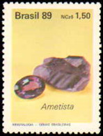 Collectible Postage Stamp, Brazil #2198-2199, Complete Set, Year: 1989, Topic: Minerals, Condition: Never Hinged - Autres & Non Classés