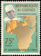 Collectible Postage Stamp, Guinea #232-233, Complete Set, Year: 1962, Condition: Never Hinged - Guinée (1958-...)