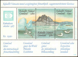 Collectible Postage Stamp, Greenland #175, Complete Set, Year: 1987, Topic: Birds, Condition: Never Hinged - Autres & Non Classés