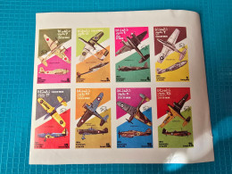 8 / BOGEN / BLOCKMARKEN / NO PERFORATED / MOTIV FLUGZEUGE - Oman
