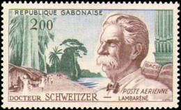 Collectible Postage Stamp, Gabon #C1, Complete Set, Year: 1960, Condition: Hinged - Gabon (1960-...)