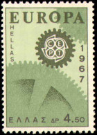 Collectible Postage Stamp, Greece #891-892, Complete Set, Year: 1967, Topic: Europa, Condition: Never Hinged - Autres & Non Classés
