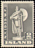 Collectible Postage Stamp, Iceland #213-216, Complete Set, Year: 1939, Condition: Never Hinged - Autres & Non Classés