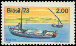 Collectible Postage Stamp, Brazil #1322-1325, Complete Set, Year: 1973, Topic: Ships, Condition: Never Hinged - Autres & Non Classés