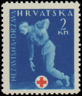 Collectible Postage Stamp, Croatia #B42-B51, RA2, Complete Set, Year: 1943, Topic: Red Cross, Condition: Hinged - Croatie