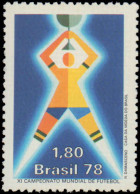 Collectible Postage Stamp, Brazil #1550-1552, Complete Set, Year: 1978, Topic: Soccer, Condition: Never Hinged - Autres & Non Classés