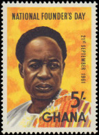 Collectible Postage Stamp, Ghana #104-106, Complete Set, Year: 1961, Condition: Never Hinged - Ghana (1957-...)