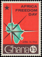 Collectible Postage Stamp, Ghana #112-114, Complete Set, Year: 1962, Condition: Never Hinged - Ghana (1957-...)
