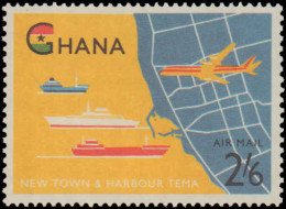 Collectible Postage Stamp, Ghana #C4, Complete Set, Year: 1962, Condition: Never Hinged - Ghana (1957-...)