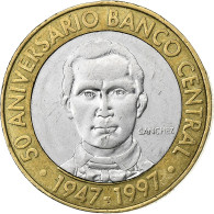 République Dominicaine, 5 Pesos, 1997, Bimétallique, TTB+, KM:88 - Dominicaine