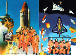 Israel, 2003 Spaceship/Vaisseau Memorial Folder Of The Colombia Catastrophe Including Ilan Ramon. - Asie