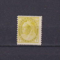 CANADA 1898, SG# 160, CV £70, 7c Greenish Yellow, QV, MH - Neufs
