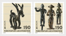 LIECHETENSTEIN 2025 EUROPA CEPT NATIONAL ARCHAEOLOGICAL DISCOVERIES 2v MNH - 2024