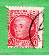 (Us6) )  SPAGNA °- 1935 - Yv. 532  Usato - Oblitérés