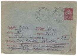 REPUBLIC COAT OF ARMS,  COVER STATIONERY, 1955, ROMANIA - Entiers Postaux