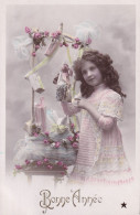Cpa Jeune Fille  Bonne Année - Scenes & Landscapes