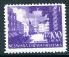 CROATIA 1942 Banja Luka Philatelic Exhibitiony MNH / **. Michel 81 - Croatie