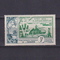 FRENCH POLYNESIA 1954, Sc# C22, Liberation, Air Mail, MNH - Autres & Non Classés