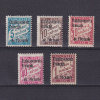 FRENCH POLYNESIA 1926, Sc# J1-J7, Part Set, Postage Due, MH - Autres & Non Classés