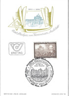CARL FREIHERR VON HASENAUER, ARCHITECT,1983, CARD FDC,VIENNA, AUSTRIA - Autres & Non Classés