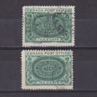 CANADA 1898, SG# S1-S2, CV £32, Special Delivery, Shades, Used - Oblitérés