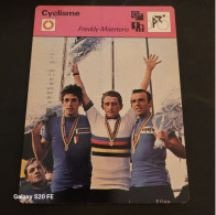Cyclisme  **  Fiche Illustrée  **  Freddy Maertens  ** - Deportes