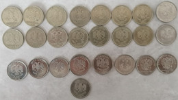 Set  27 Coins 1 Ruble 1997 - 2017 Russie Russia - Russie