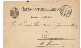 428 - 23 - Entier Postal Avec Superbe Cachet à Date Stans 1870 - Ganzsachen