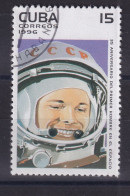 Timbre(s) Oblitéré(s) Cuba Année 1996 N° 3530 Thème Espace Astronautes Anniversaire Voyage Spatial Réf 10532 - Oblitérés