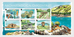 Jersey 2025 M/S EUROPA - Archaeological Discoveries 6v MNH - 2024