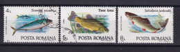 Timbres Oblitérés Roumanie Année 1992 N° 3991/3992/3993  Poissons Réf 9053 - Oblitérés