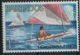 Barbade : N° 334 X Neuf Avec  Trace De Charnière Année 1971 - Barbades (1966-...)