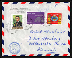 097564 Recommandé 1976 Bolivia Bolivie Nurnberg Germany Lettre Cover - Bolivie