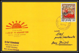 097558 Land Of The Midnight Sun 10/9/1976 Norge Norvège Espace (space) Lettre Cover - Lettres & Documents