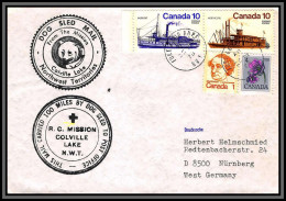 097029 Croix Rouge Red Cross Mission Colville Lake 1978 Fort Good Hope Canada Arctique Arctic North Pole Lettre Cover - Expéditions Antarctiques