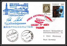 097000 Expédition Spitzbergen 30/6/1978 Norvège Norge Arctique Arctic North Pole Lettre Cover - Expéditions Arctiques